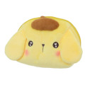 Japan Sanrio Fluffy Pouch - Pompompurin / Puppy Eyes - 1