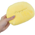 Japan Sanrio Fluffy Pouch - Pompompurin / Puppy Eyes - 2