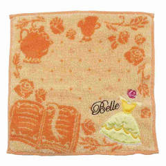 Japan Disney Jacquard Handkerchief Wash Towel - Belle