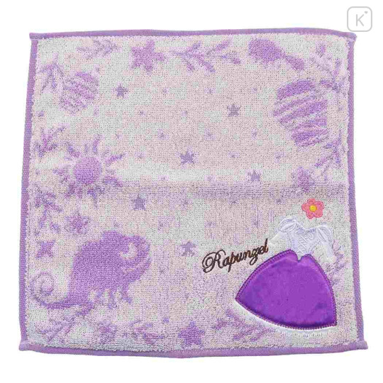 Japan Disney Jacquard Handkerchief Wash Towel - Rapunzel - 1