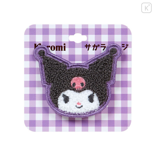 Japan Sanrio Sagara Embroidery Badge - Kuromi - 1