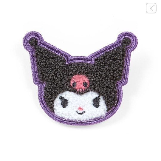 Japan Sanrio Sagara Embroidery Badge - Kuromi - 2