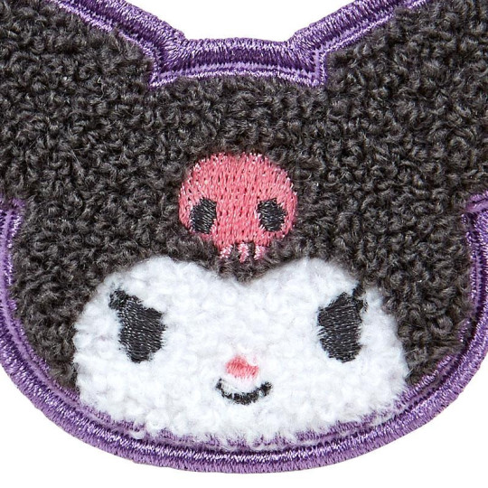 Japan Sanrio Sagara Embroidery Badge - Kuromi - 4