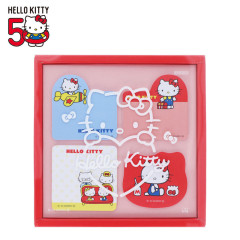 Japan Sanrio Boxed Sticky Note - Hello Kitty 50th Anniversary A