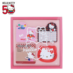 Japan Sanrio Boxed Sticky Note - Hello Kitty 50th Anniversary B