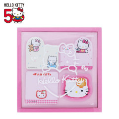 Japan Sanrio Boxed Sticky Note - Hello Kitty 50th Anniversary C