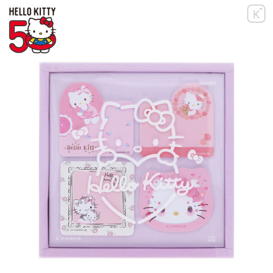 Japan Sanrio Boxed Sticky Note - Hello Kitty 50th Anniversary D - 1