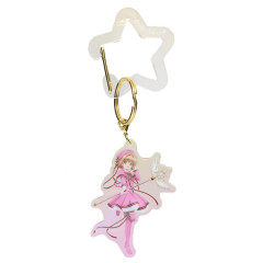 Japan Cardcaptor Sakura Acrylic Keychain & Carabiner - Sakura Kinomoto / Pink