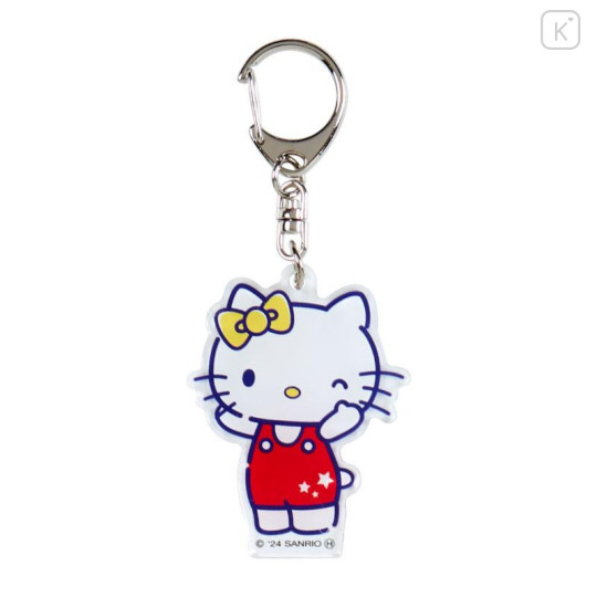 Japan Sanrio Secret Acrylic Keychain - Hello Kitty 50th Anniversary - 5