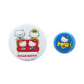 Japan Sanrio Secret Tin Badge 2pcs Set - Hello Kitty 50th Anniversary A - 3