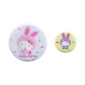 Japan Sanrio Secret Tin Badge 2pcs Set - Hello Kitty 50th Anniversary B - 6