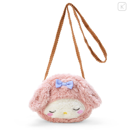 Japan Sanrio Face Shaped Pochette - My Melody / Sleep - 1