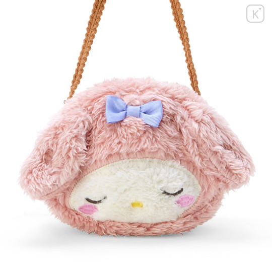 Japan Sanrio Face Shaped Pochette - My Melody / Sleep - 2