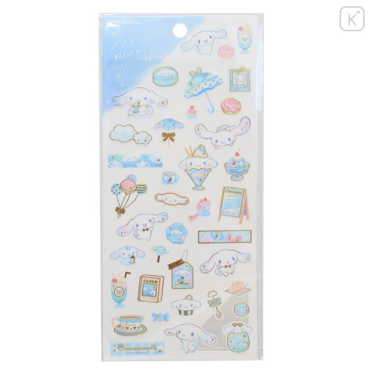 Japan Sanrio Gold Accent Sticker - Cinnamoroll / Sweet Coffee Shop - 1