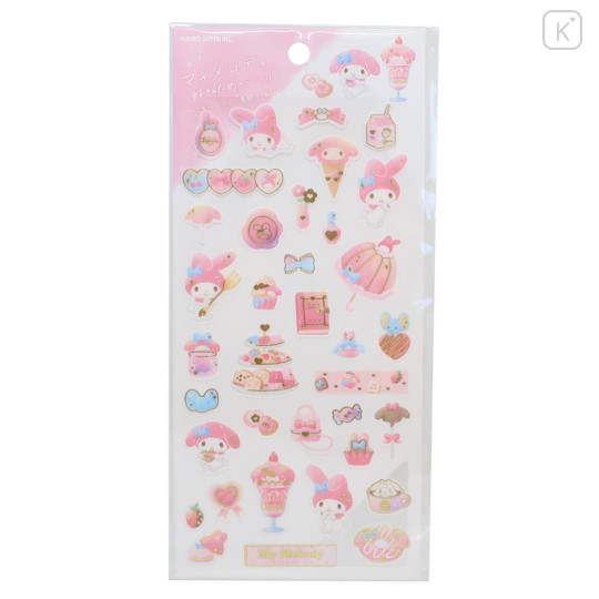 Japan Sanrio Gold Accent Sticker - My Melody / Sweet Coffee Shop - 1