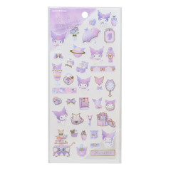 Japan Sanrio Gold Accent Sticker - Kuromi / Sweet Coffee Shop