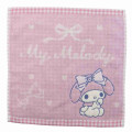 Japan Sanrio Jacquard Hand Towel Handkerchief - My Melody / Grid - 1