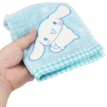 Japan Sanrio Jacquard Hand Towel Handkerchief - Cinnamoroll / Grid - 3