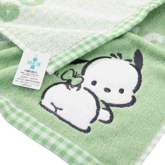 Japan Sanrio Jacquard Hand Towel Handkerchief - Pochacco / Grid - 2