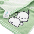 Japan Sanrio Jacquard Hand Towel Handkerchief - Pochacco / Grid - 2