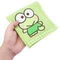 Japan Sanrio Jacquard Hand Towel Handkerchief - Keroppi / Grid - 3