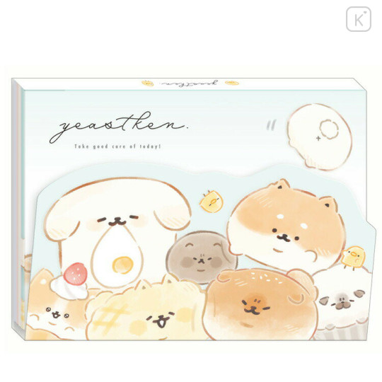 Japan Yeastken A6 Notepad - Dog / Bread Characters - 1