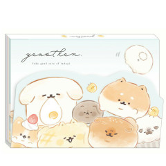 Japan Yeastken A6 Notepad - Dog / Bread Characters