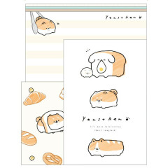Japan Yeastken Letter Envelope Set - Dog / Bread Characters