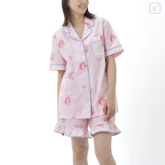Japan Disney Store Short Sleeve Pajamas - Ariel : Pink Summer Room Wear - 1