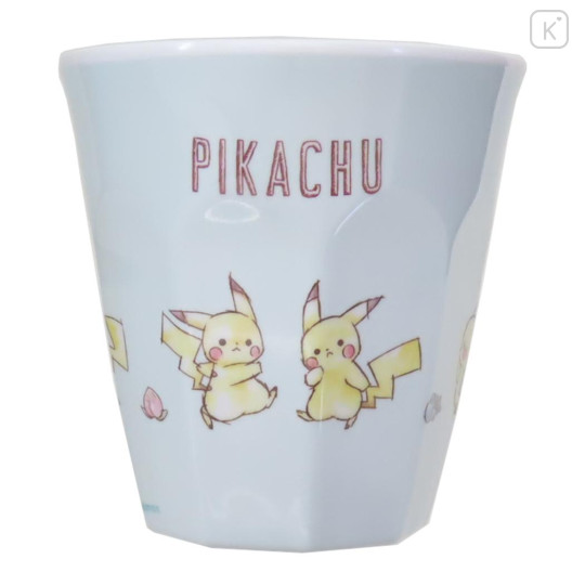 Japan Pokemon Melamine Tumbler - Pikachu / Number025 Blue - 1