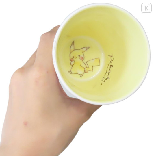 Japan Pokemon Melamine Tumbler - Pikachu / Number025 White - 3