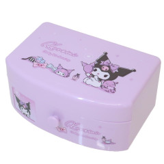 Japan Sanrio Jewelry Box Chest Drawer & Mirror - Kuromi