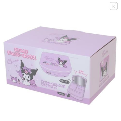 Japan Sanrio Jewelry Box Chest Drawer & Mirror - Kuromi - 4