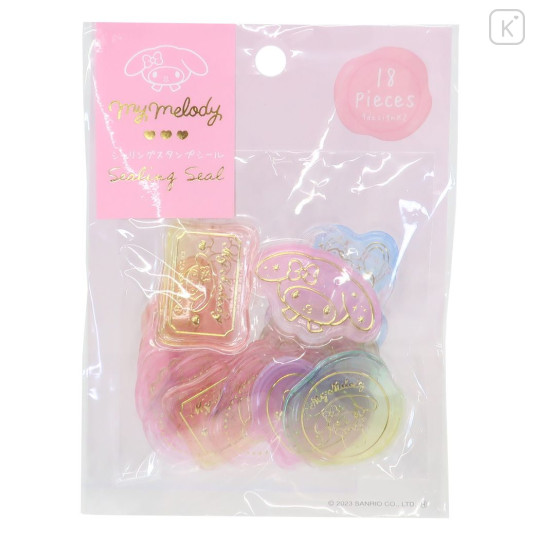 Japan Sanrio Wax Style Seal Sticker - My Melody : Aurora Gold Accent - 1