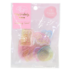 Japan Sanrio Wax Style Seal Sticker - My Melody : Aurora Gold Accent