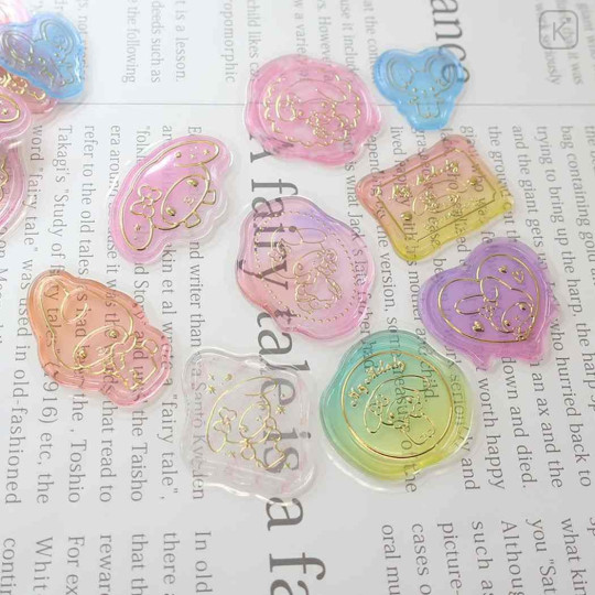 Japan Sanrio Wax Style Seal Sticker - My Melody : Aurora Gold Accent - 2