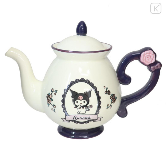 Japan Sanrio Teapot - Kuromi / Rose - 1