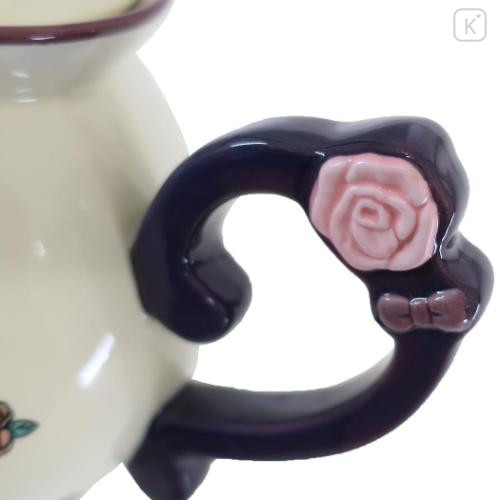 Japan Sanrio Teapot - Kuromi / Rose - 4