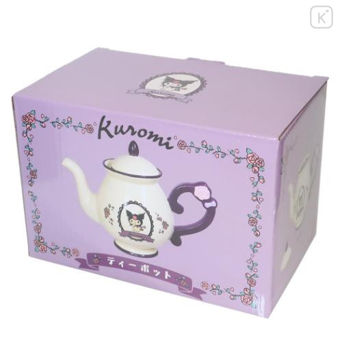 Japan Sanrio Teapot - Kuromi / Rose - 5