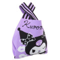 Japan Sanrio Mini Tote Bag - Kuromi / Black & Purple - 2