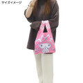 Japan Sanrio Mini Tote Bag - Kuromi / Black & Purple - 4