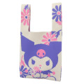 Japan Sanrio Mini Tote Bag - Kuromi / Beige & Purple - 1