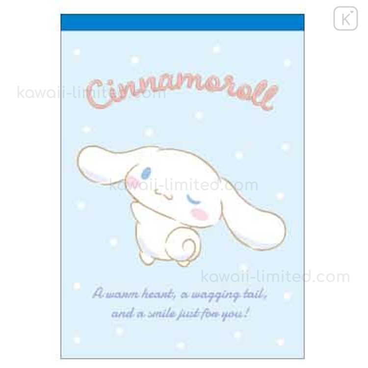 Japan Sanrio B7 Notepad - Cinnamoroll | Kawaii Limited