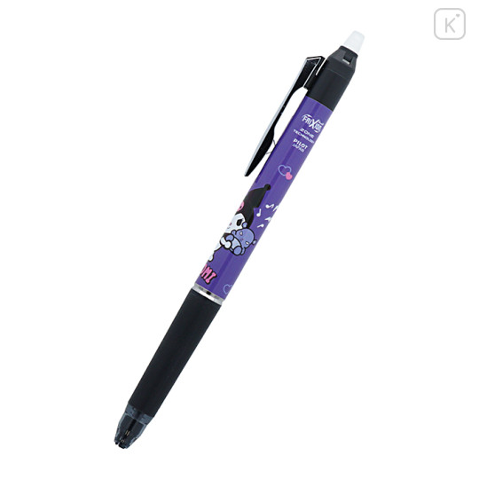 Japan Sanrio FriXion Ball Knock Zone Erasable Gel Pen - Kuromi Hug Baku - 3