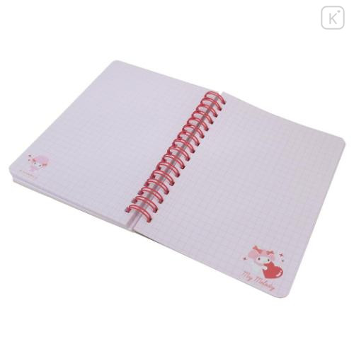 Japan Sanrio A6 Ring Notebook - My Melody & Sweet Piano / Heart - 2