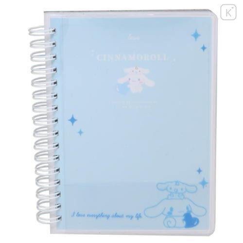 Japan Sanrio A6 Ring Notebook - Cinnamoroll / Heart - 1