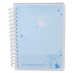 Japan Sanrio A6 Ring Notebook - Cinnamoroll / Heart