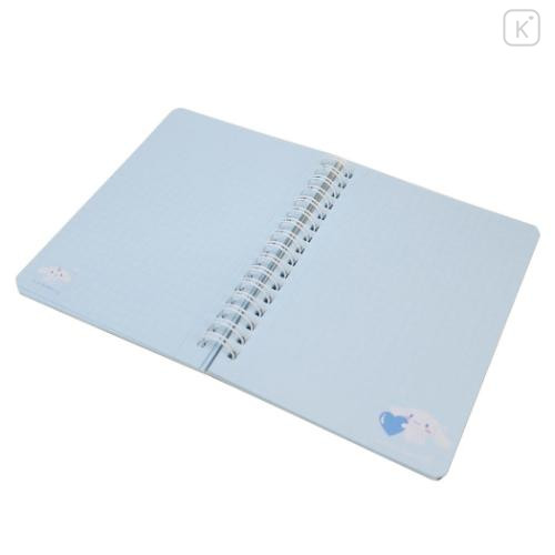 Japan Sanrio A6 Ring Notebook - Cinnamoroll / Heart - 2