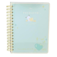 Japan Sanrio A6 Ring Notebook - Pochacco / Heart