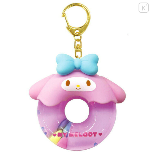 Japan Sanrio Shaka Shaka Keychain - My Melody / Donut Purple - 1